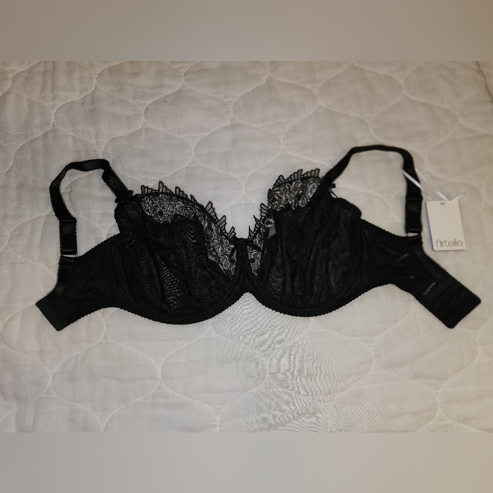 Flirtelle Ellie Balconette Bra Black 30J